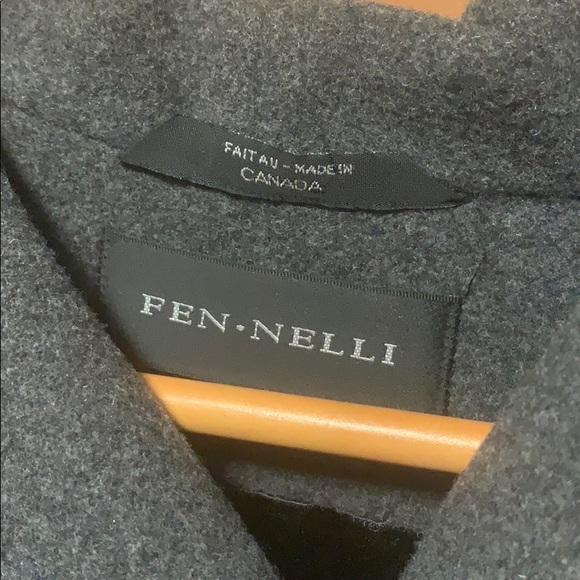 Ladies grey two toned wool coat - Picture 5 of 5